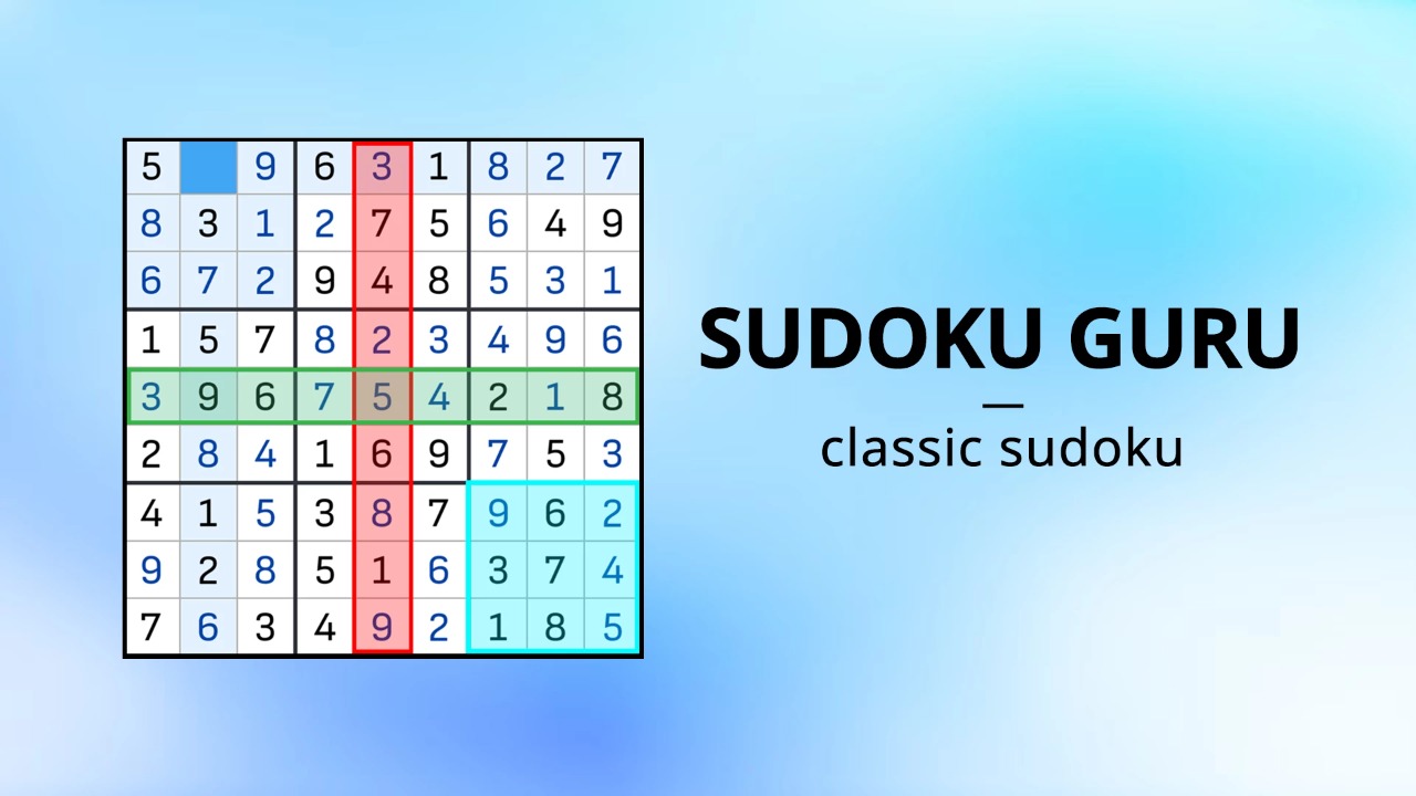 Sudoku Guru – classic sudoku